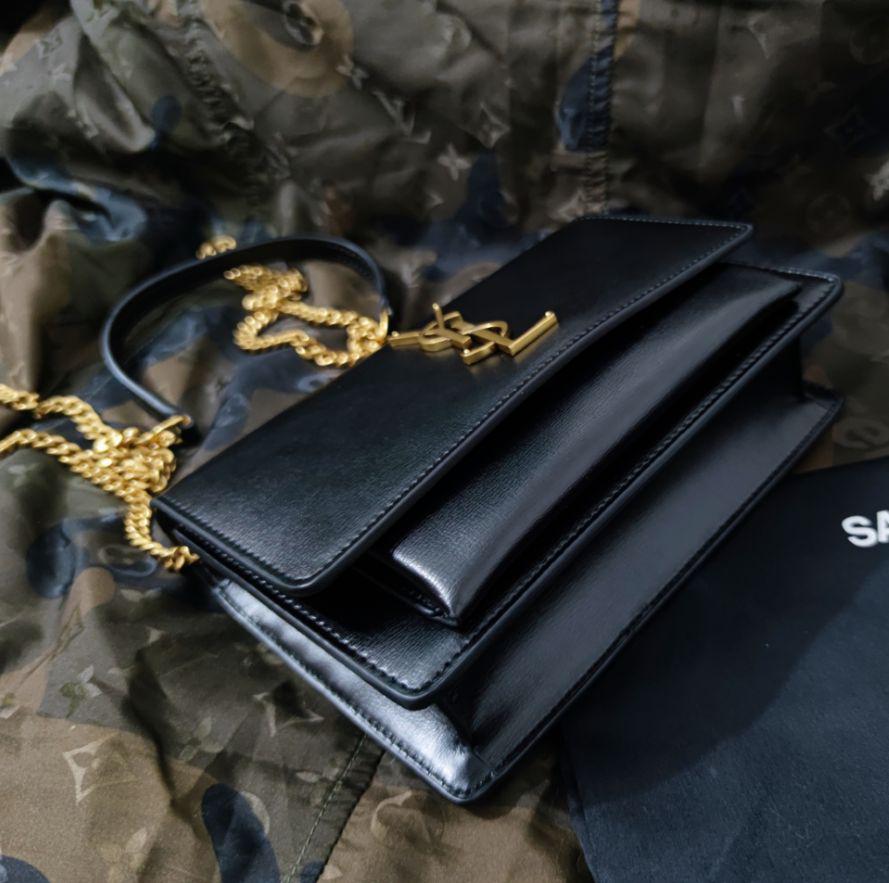 サンローラン サンセット チェーン ウォレット YSL 2way