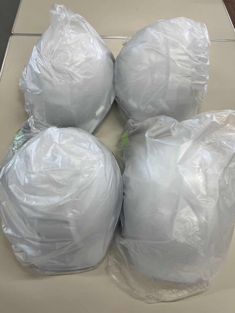 防災ヘルメット 4個セット ホワイト通販
