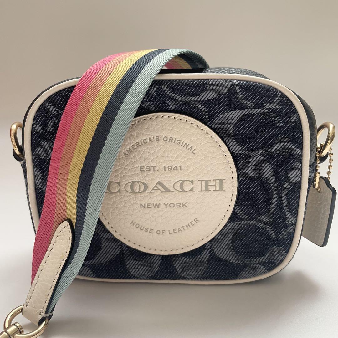 COACH デンプシー ショルダーバッグ カメラバッグ デニム 斜めがけ