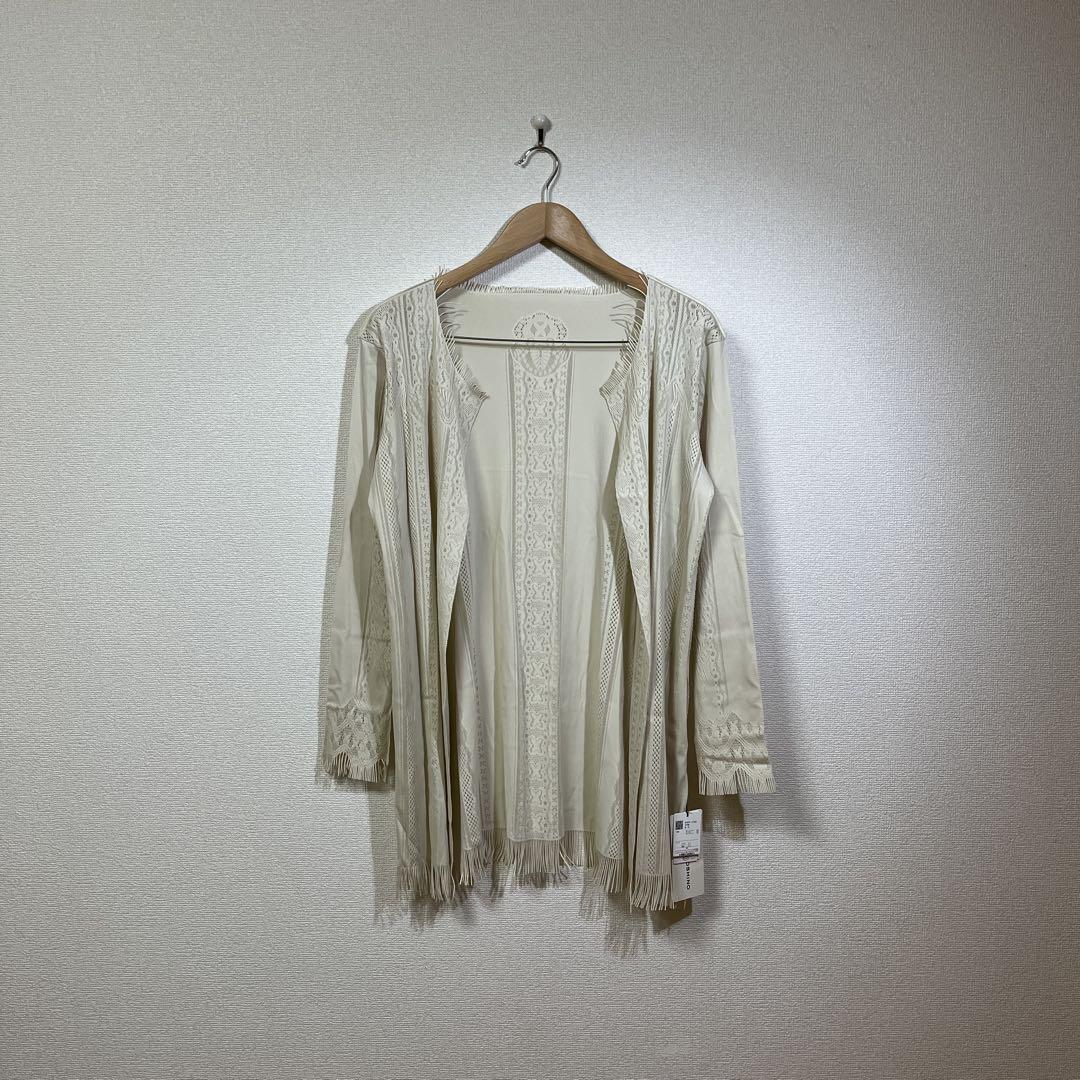 未使用タグ付き HIROKO KOSHINO ヒロココシノ レースカーディガン