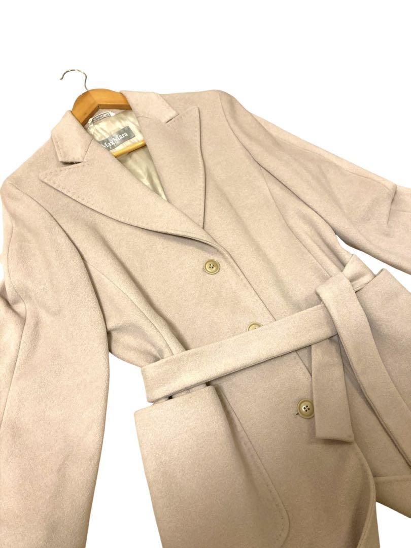 MaxMara マックスマーラ　レア　ベルテッドコート　40 ロングコート MaxMara マックスマーラ レア ベルテッドコート 40 ロングコート