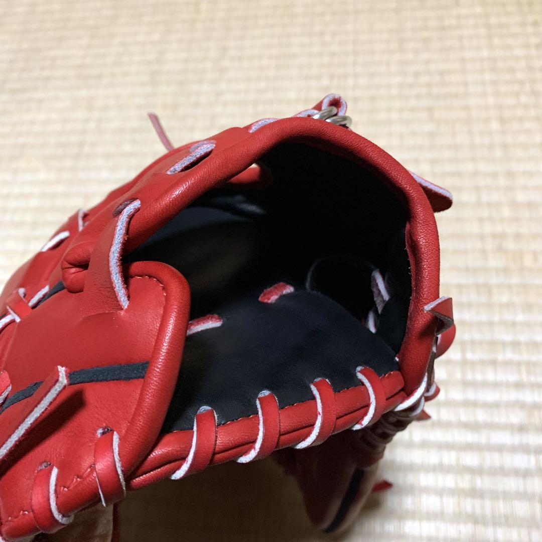 MIZUNO - ほぼ新品　Mizuno グローバルエリートオーダー　外野手用硬式グローブ レッド ほぼ新品 Mizuno グローバルエリートオーダー 外野手用硬式