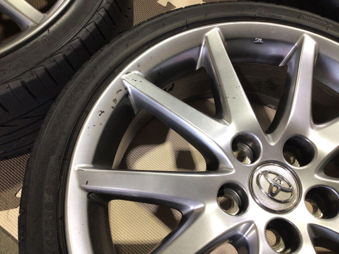 激安 流用 215/40R18 デイトン 夏タイヤ トヨタ 純正 4本セット