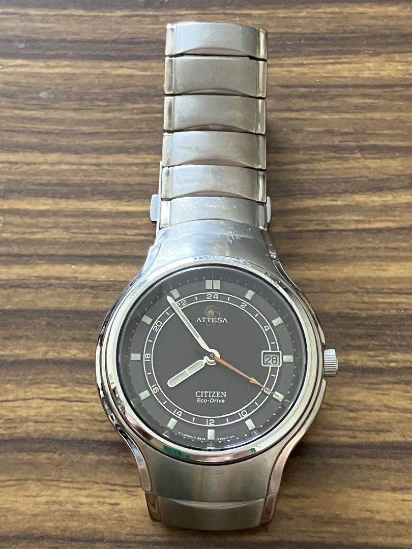 稼働品／CITIZEN ATTESA Eco-Drive B876 GMT搭載