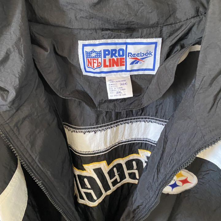 低価格安 USA規格 NFL スティーラーズロゴナイロンジャケット ブラック i2UnM-m28354945124 驚きの破格値