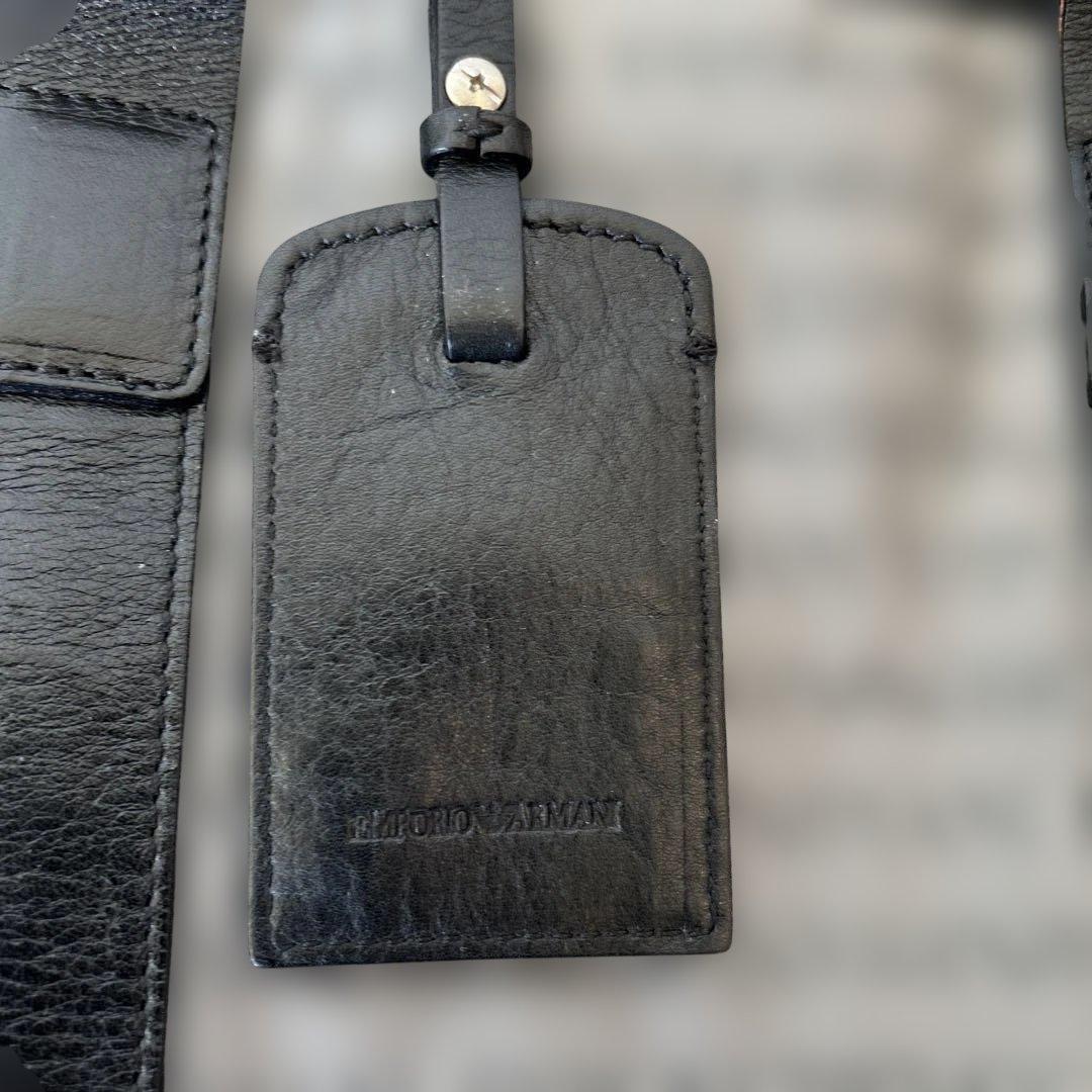 EMPORIO ARMANI トートバッグ ビジネスバッグ 総柄グレー