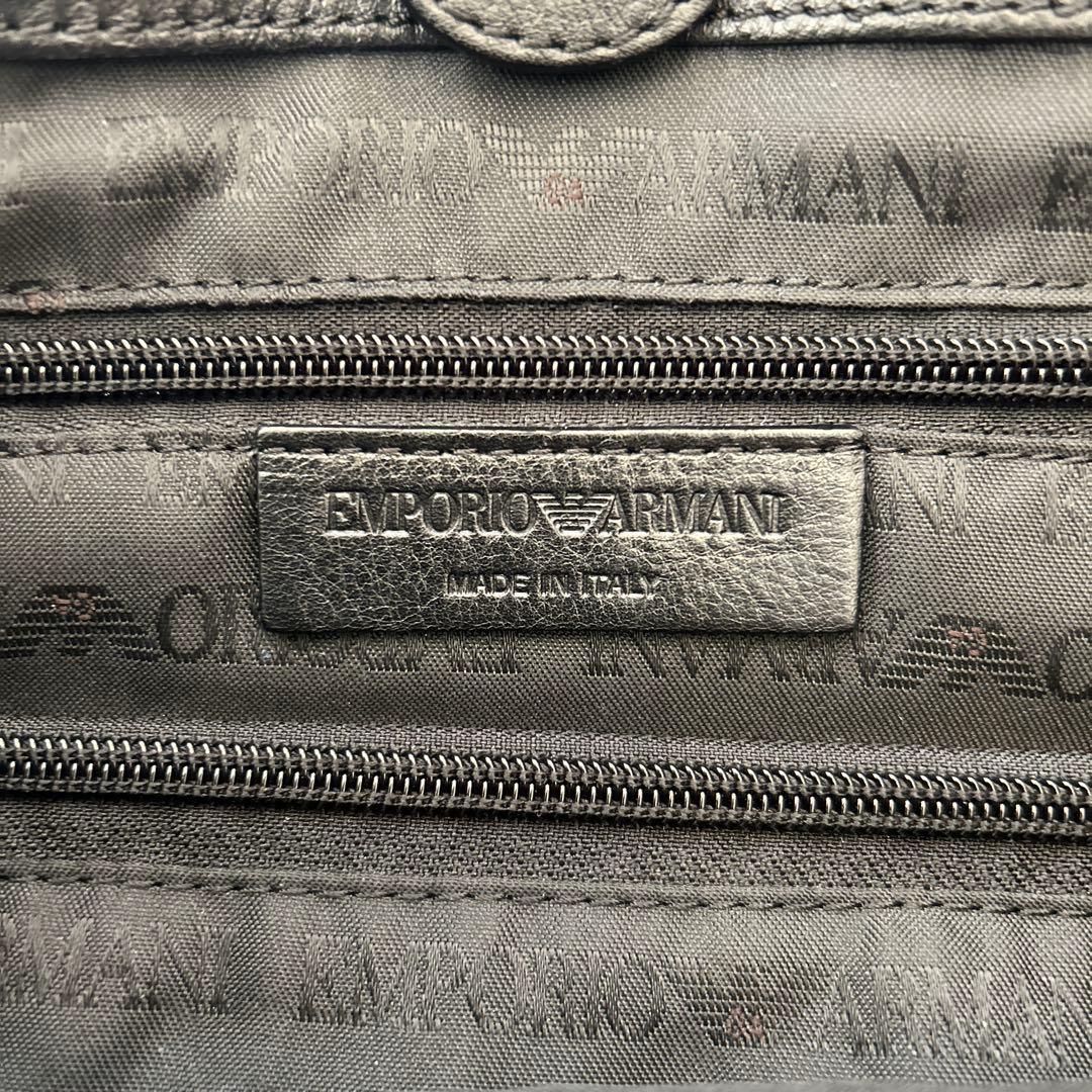 EMPORIO ARMANI トートバッグ ビジネスバッグ 総柄グレー