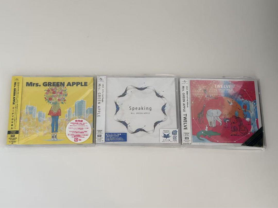 Mrs. GREEN APPLE Speaking/TWELVE/日は昇る CD - メルカリ