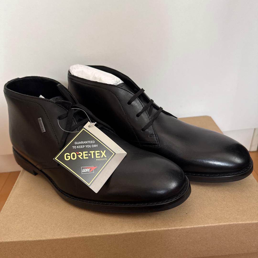 GORE-TEX 黒 レザー チャッカブーツ