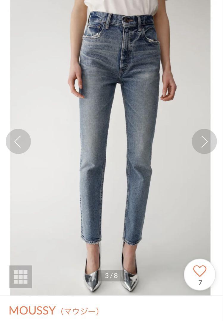 美品　moussy デニム　MVS SKINNY