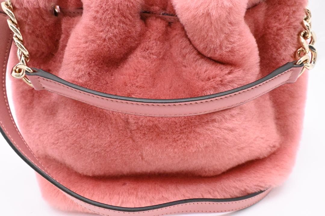 【希少アイテム】ジミーチュウ　ファーバッグ　２Way　ハンドバッグ　ムートン