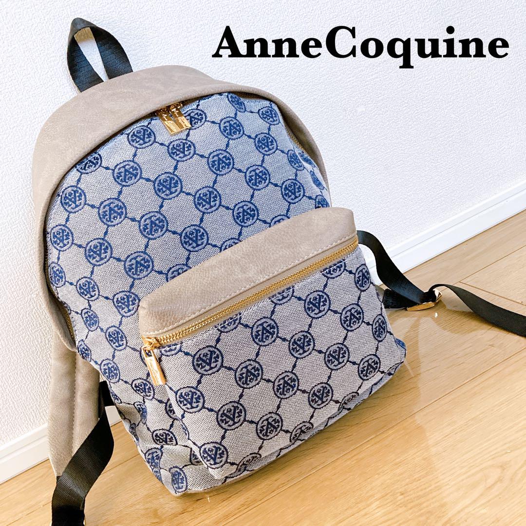 AnneCoquine モノグラムジャガードリュック