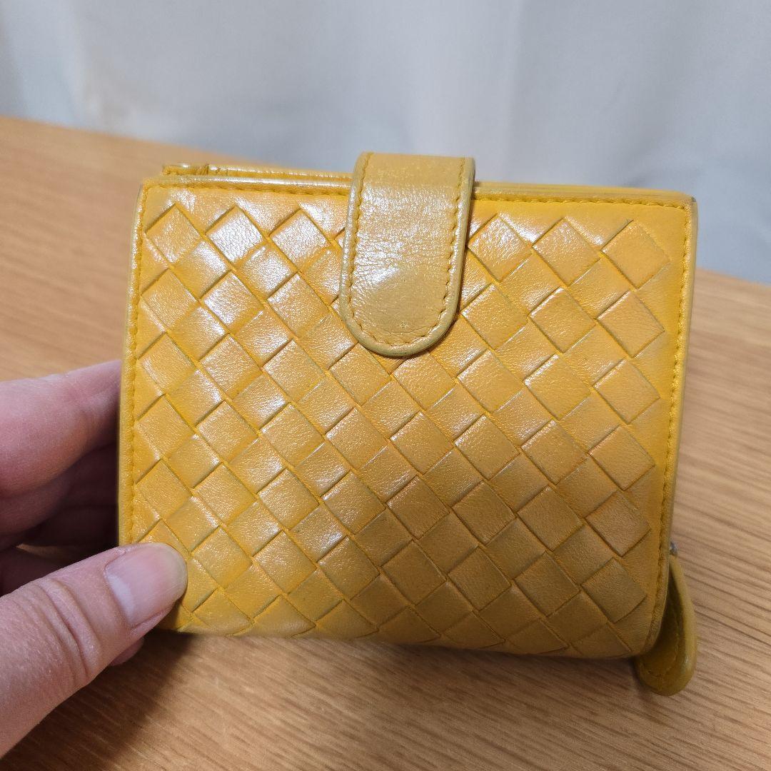 Bottega Veneta イエロー二つ折り財布 ボッテガヴェネタ