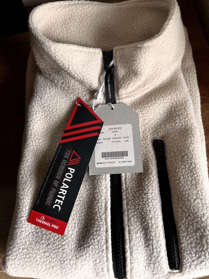 POLARTEC®︎ FLEECE VEST ECRU フリースベスト