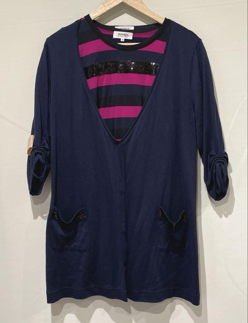 SONIA BY SONIA RYKIEL ボーダー アンサンブル38サイズ