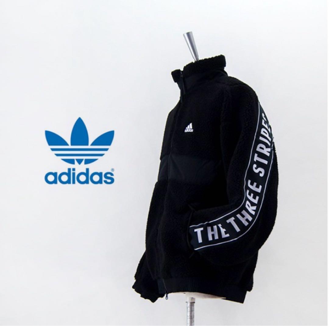 ★新品★Ｌ★ 常田大希着用似 adidas アディダス　ボアジャケット　フリース