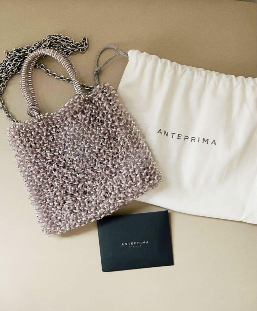 ANTEPRIMA ミニアトゥーラ パウダリーピンクシルバー Anteprima ルッケット ミニアトゥーラ パウダリーピンクシルバー