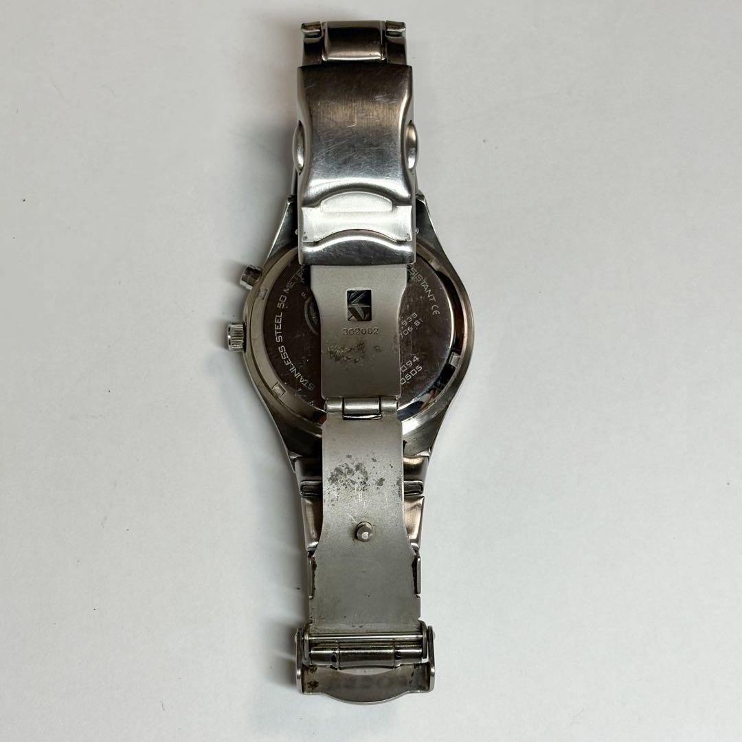 FOSSIL フォッシル BIG TIC 腕時計 シルバー ブラック 稼動品