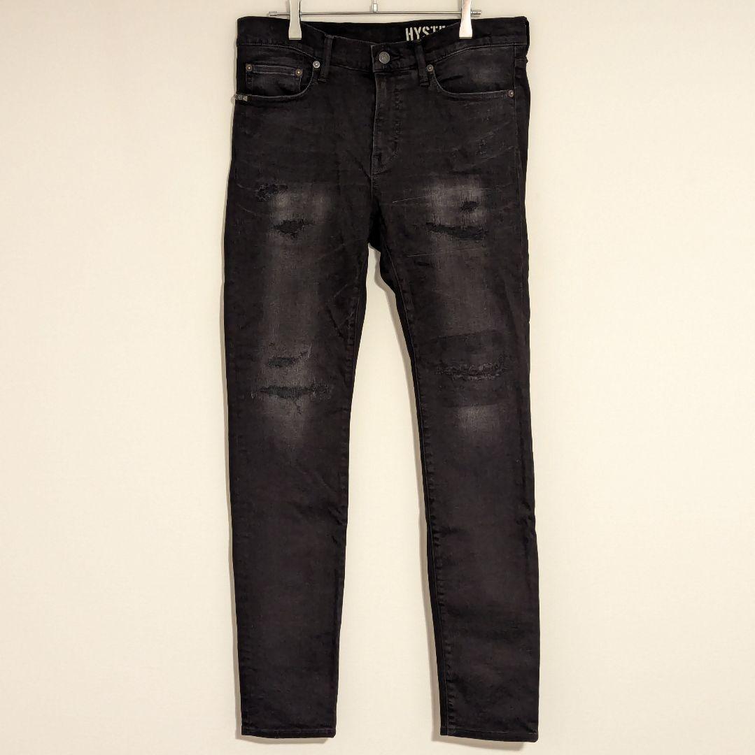 HYSTERIC GLAMOUR RSC加工 スリムデニムパンツ 32L・Hysteric Glamour