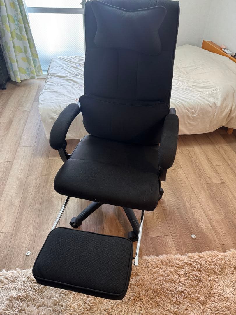 リクライニングオフィスチェア ブラック