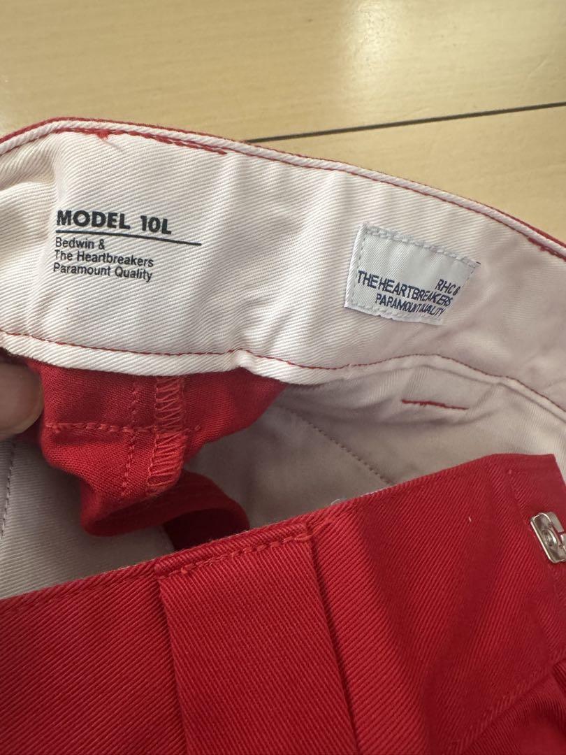 ロンハーマン×ベドウィンDickies 赤 チノパン 新品タグ付き19800税込