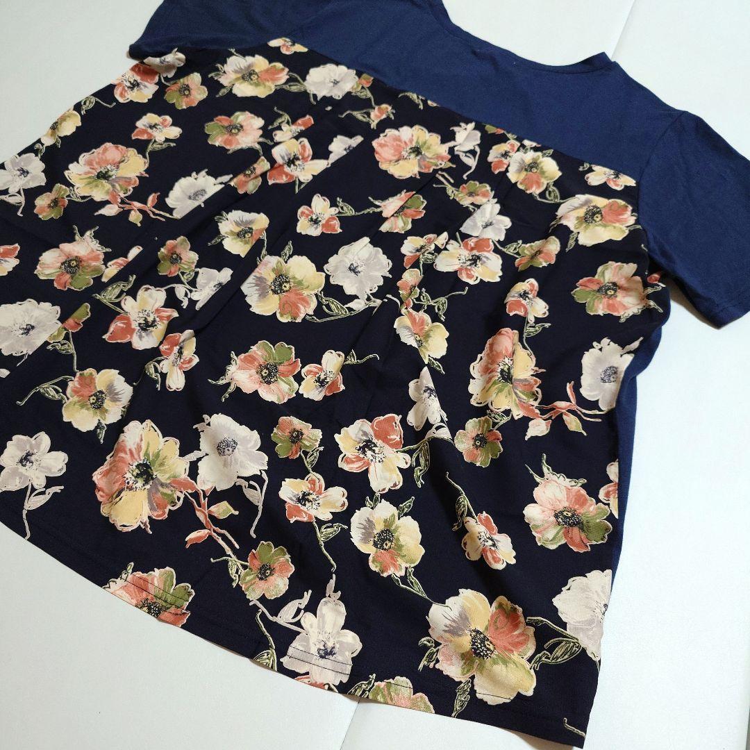 新品 sab street トップス チュニック バック 花柄 21号 - メルカリ