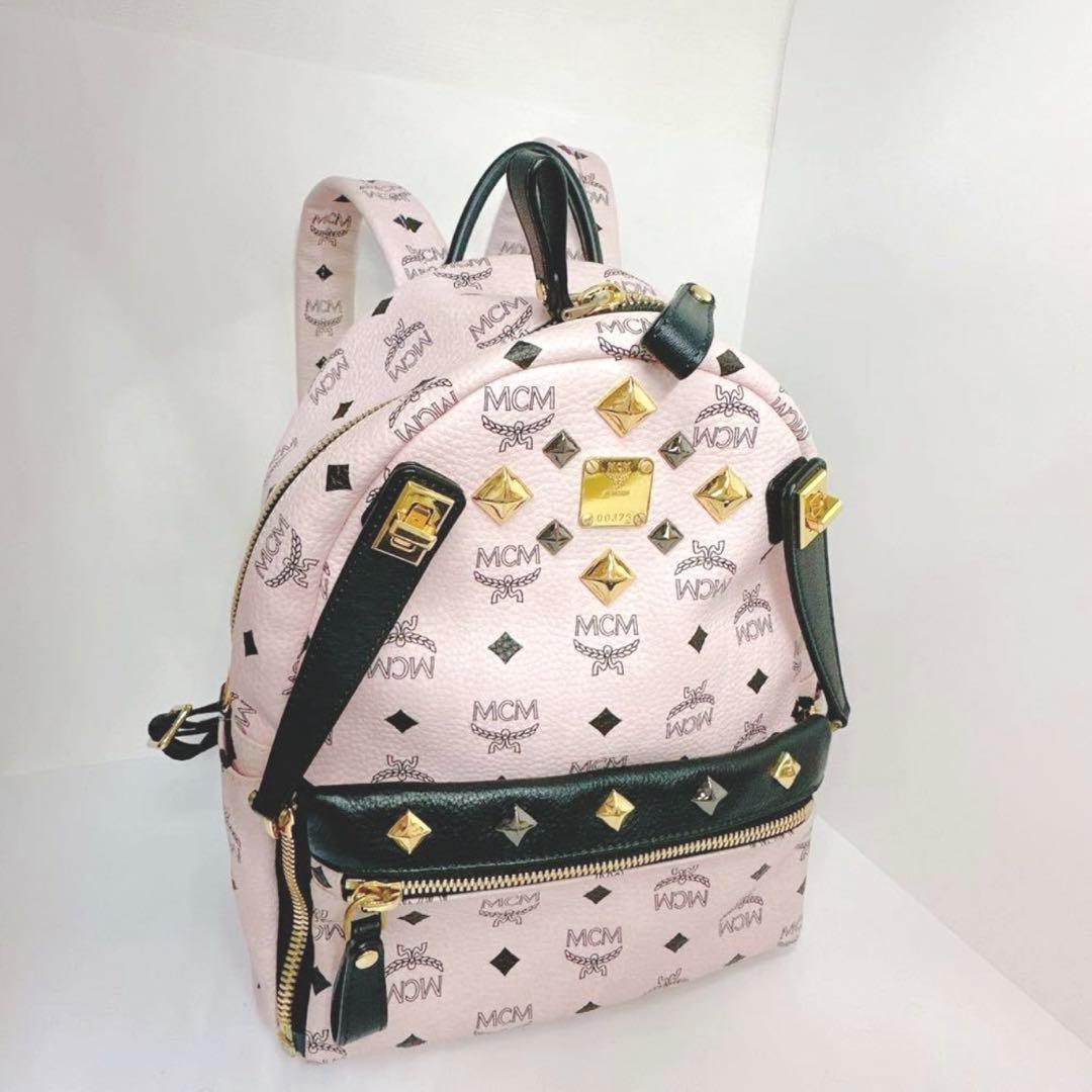 MCMリュック パウダーピンク 美品 ヴィセトス MCM リュック パウダーピンク デュアルスターク ヴィセトス