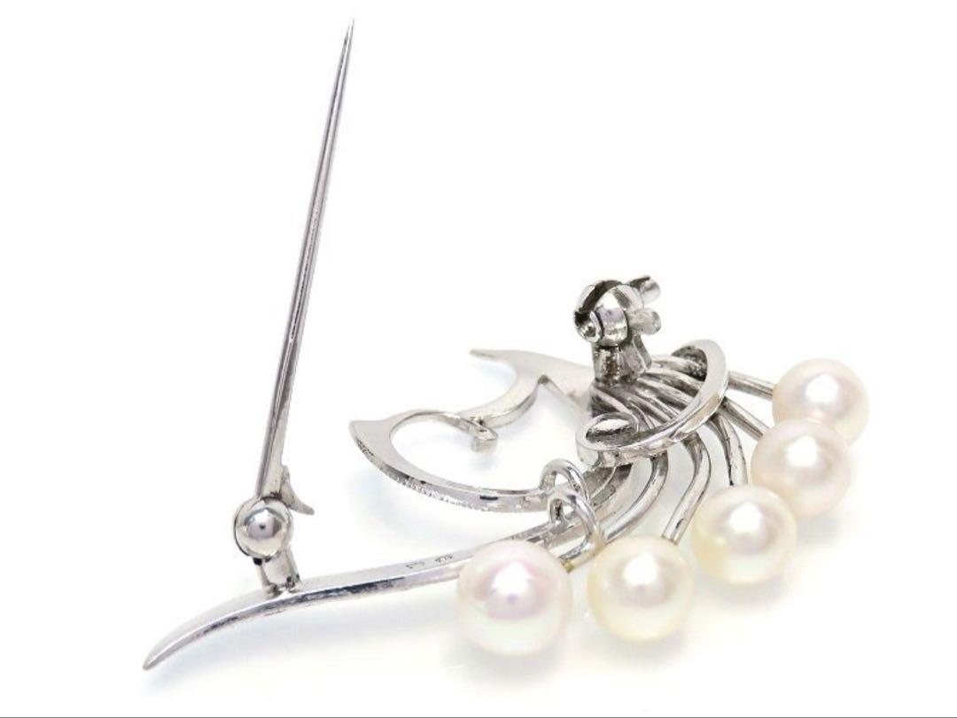 希少デザイン✨MIKIMOTO ミキモト あこや 本真珠 パール ブローチ ミキモトMIKIMOTO パールブローチ♧アコヤ真珠7.5mm♧新品未使用