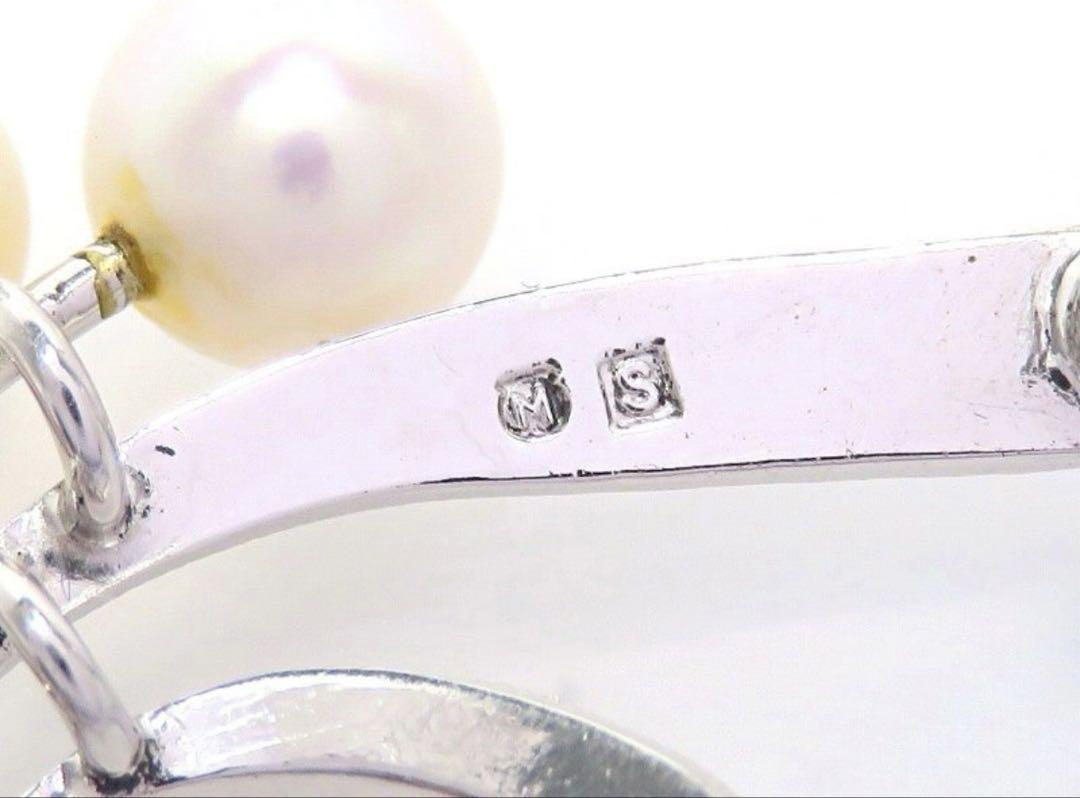 MIKIMOTO ミキモト　アコヤ真珠　5珠　ベビーパール　ブローチ シルバー MIKIMOTO ミキモト パール ブローチ シルバ ー5珠 あこや真珠