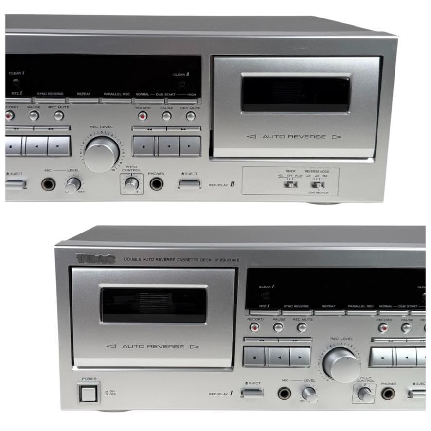 優良動作品 TEAC ダブルオートリバースカセットデッキ W-890RMK2