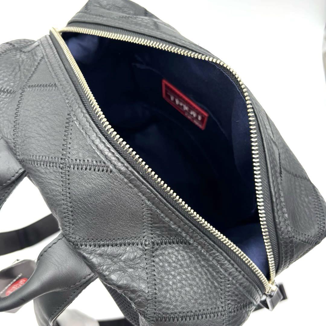 ✨未使用✨ タグ付き✨ TRION　リュック　バックパック　レザー　保存袋付き