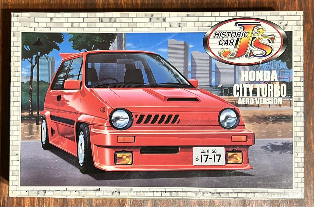 未使用品　アオシマ　ホンダ シティターボエアロバージョン　プラモデル 未組立】HONDA シティターボ エアロバージョン 1/24スケール