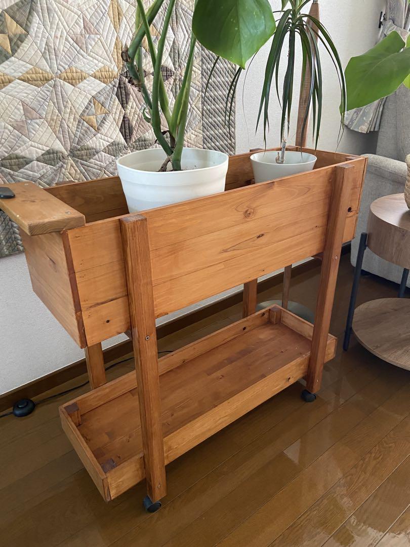 ハンドメイド♪木製プランターシェルフ♪観葉植物などに ハンドメイド♪木製プランターシェルフ♪観葉植物などに