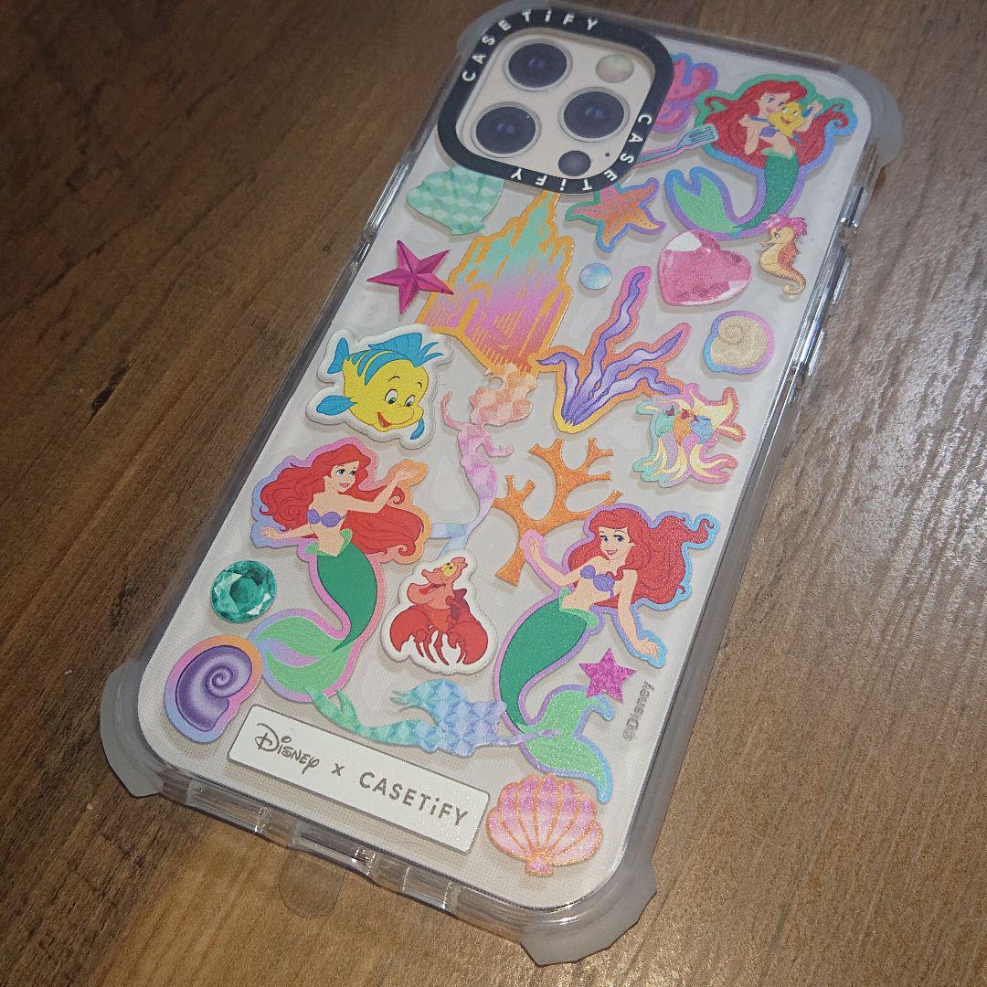 ございまし iPhone12 ディズニープリンセス アリエル w2jR5-m28383105901 12Pro CACETIFY ︼きれい