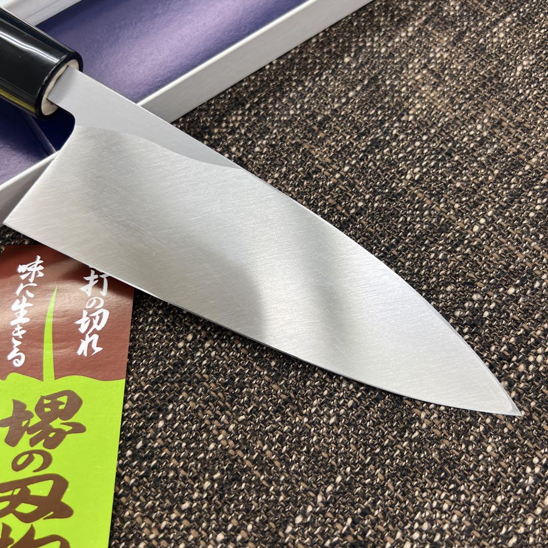☆新品送料込☆左利き用はがね鍛造出刃包丁150mm左片刃裏押し堺