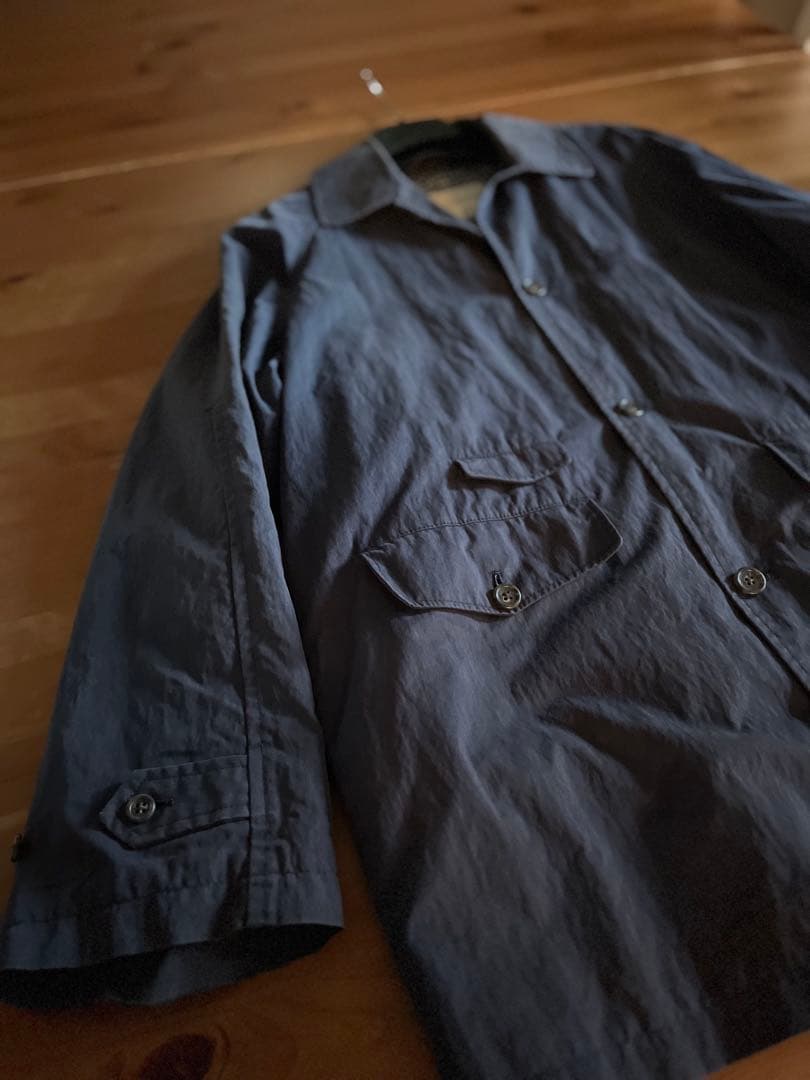 Karl Helmut ネイビー チェック ステン コート ライナー付M Karl Helmut RODOVICO_COM_BR