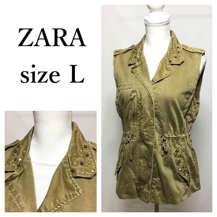 海外輸入】 ZARA ミリタリーベスト econet.bi