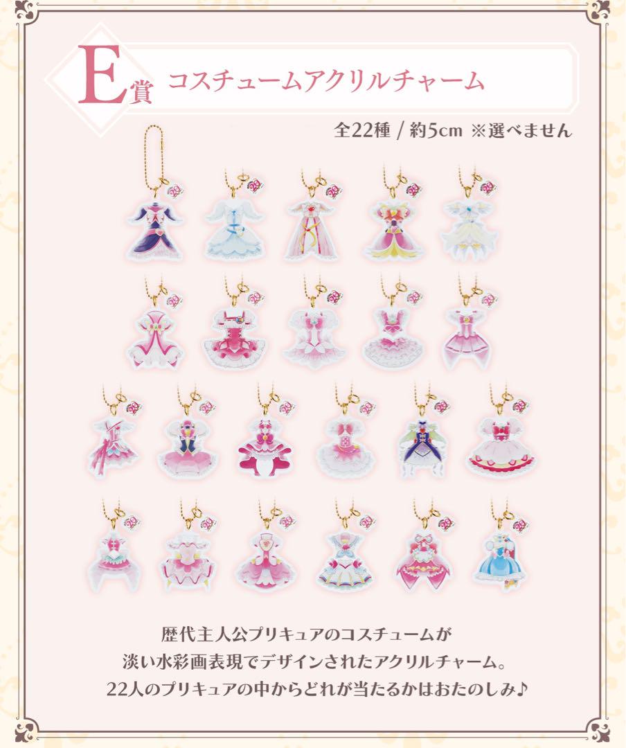 プリキュア 20th一番くじ E賞アクリルチ 全22種類 コンプリート