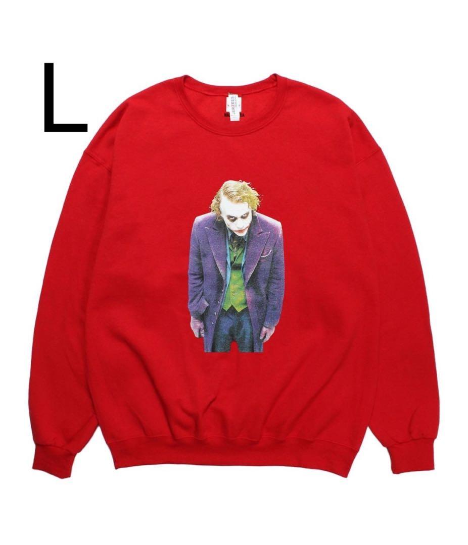 L ワコマリア the dark knight trilogy スウェット 赤L WACKOMARIA