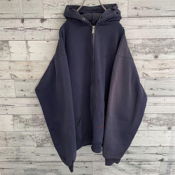 低価新作登場 Carhartt カーハート 90s ジップアップパーカー ロゴ刺繍 ネイビー Zwiho-m28390405384 大人気低価