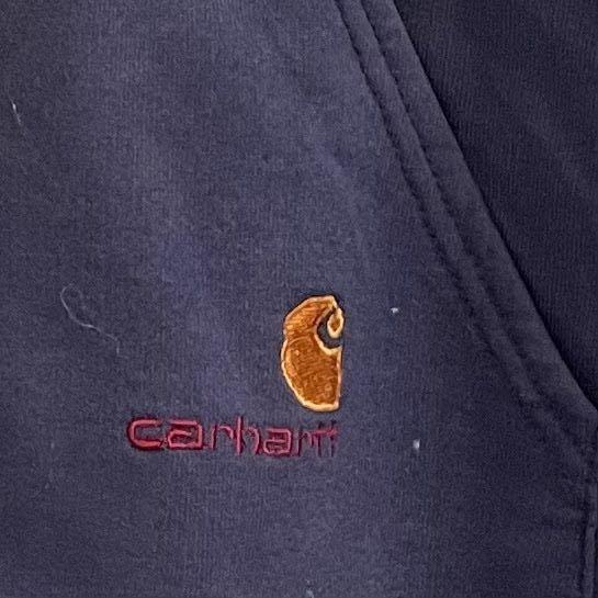 低価新作登場 Carhartt カーハート 90s ジップアップパーカー ロゴ刺繍 ネイビー Zwiho-m28390405384 大人気低価