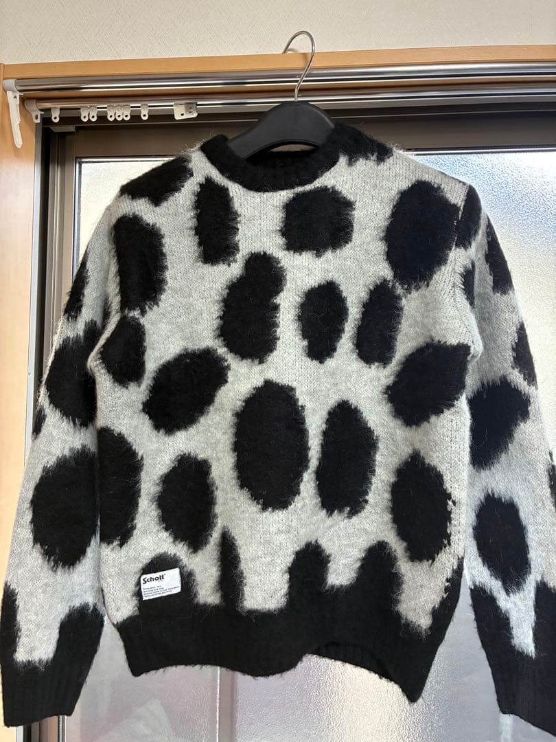 Schott ヒョウ柄 ニットセーター MM SCHOTT