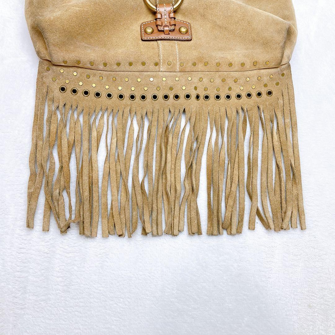Coach Suede fringe Studs y2k rare mdprevattcaulkingandwaterproofing.com