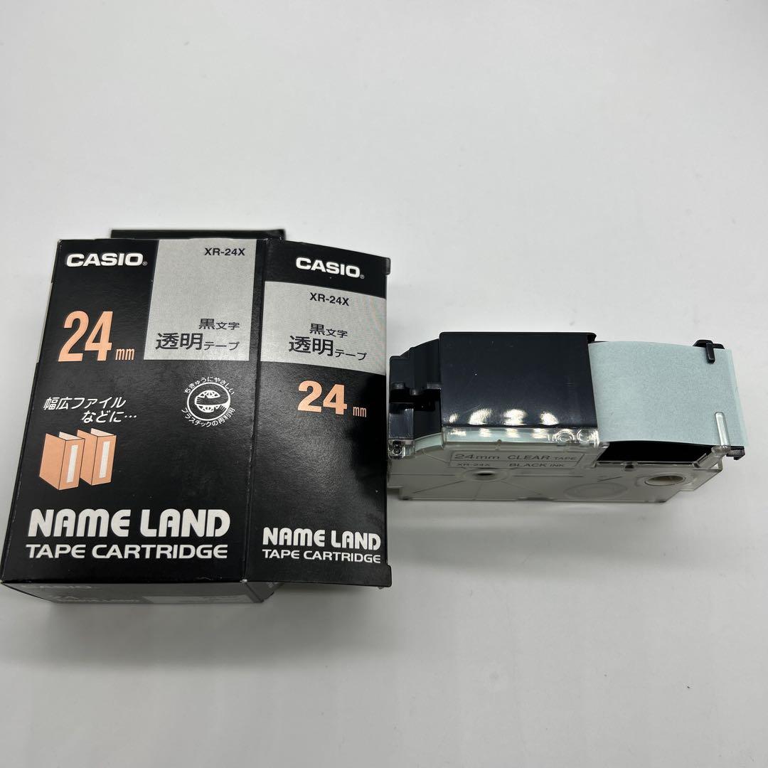 カシオ　ネームランド　テープ 白　透明　緑　赤　青　黄 12 18 24 mm