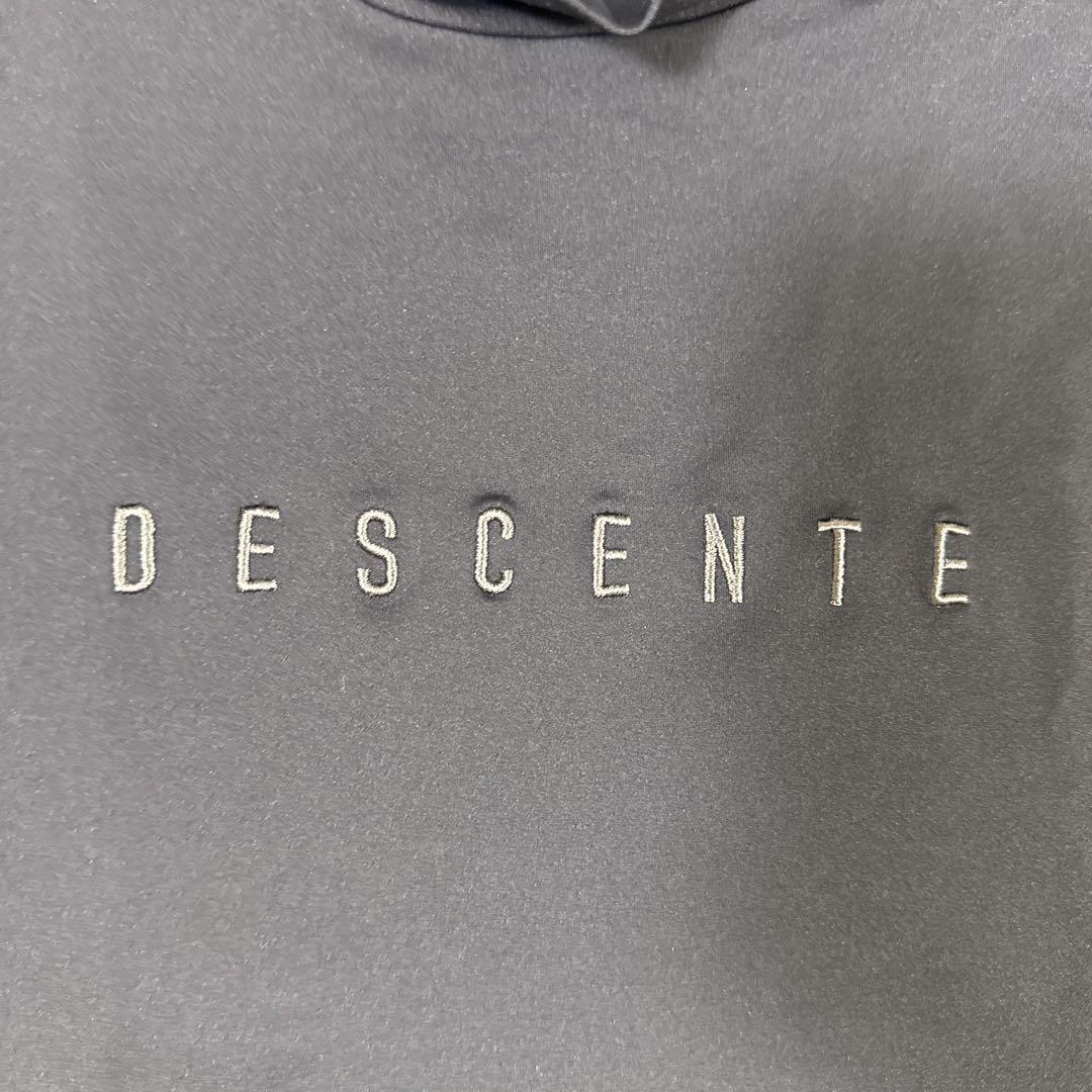 DESCENTE リサイクルポリエステル天竺モックネックシャツ