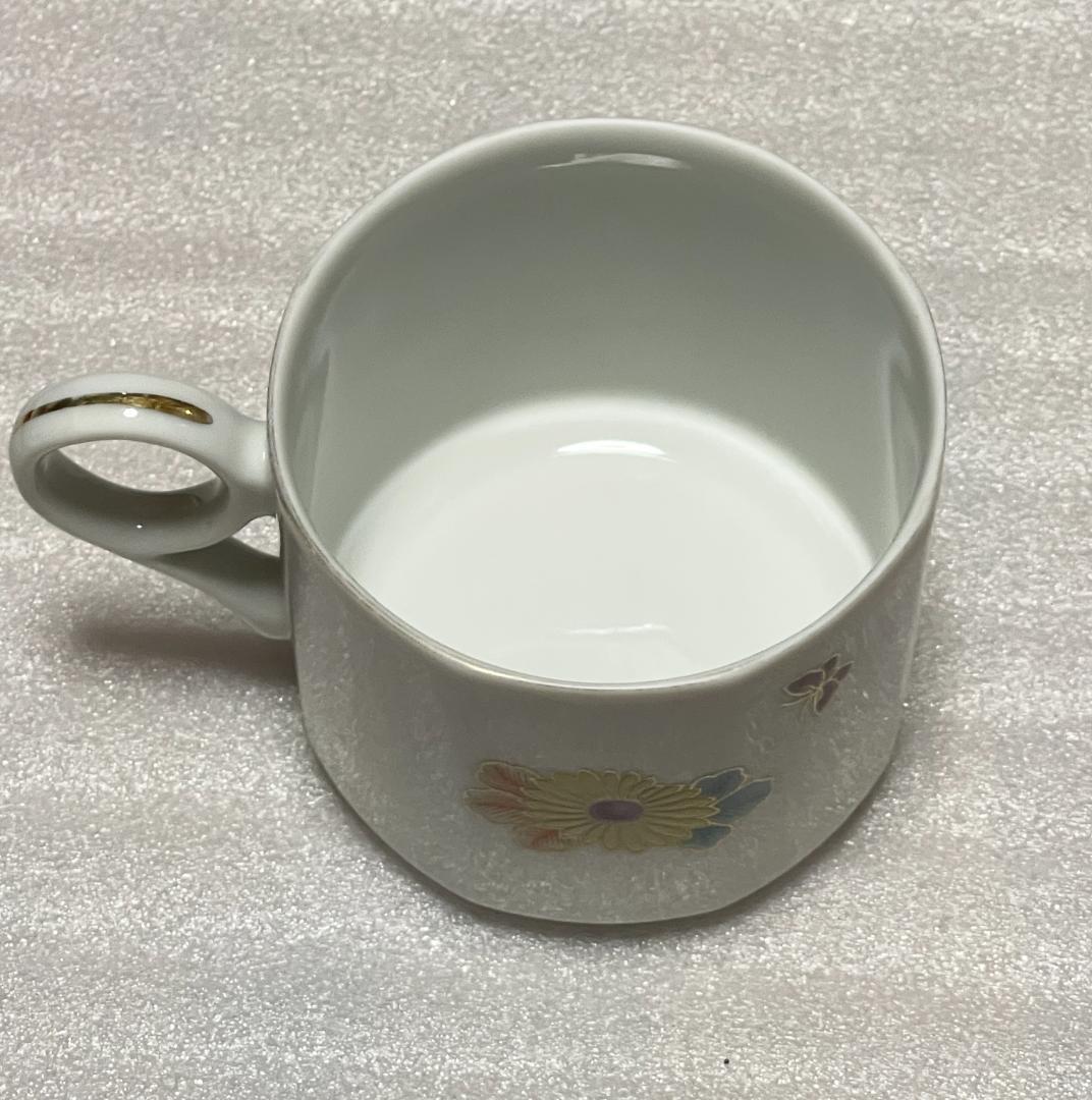 深川製磁 コーヒーカップ 花柄 金彩 2客セット - メルカリ
