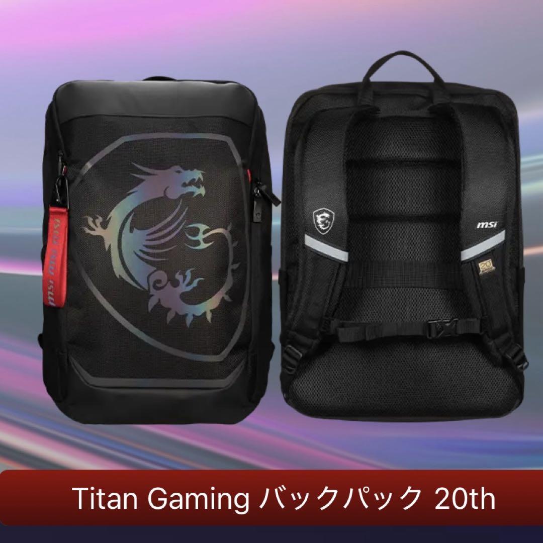 新品未開封 MSIオリジナル バッグパック ブラック リュック PCバック