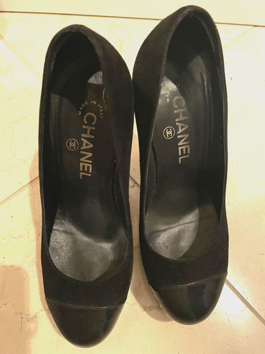 ブラック CHANEL パールブラックパンプス Dpezd-m28406006980 £なので