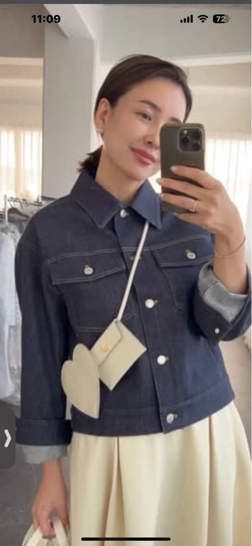 OHGA ohga オーガ レディースデニムジャケット上着FREE SIZE