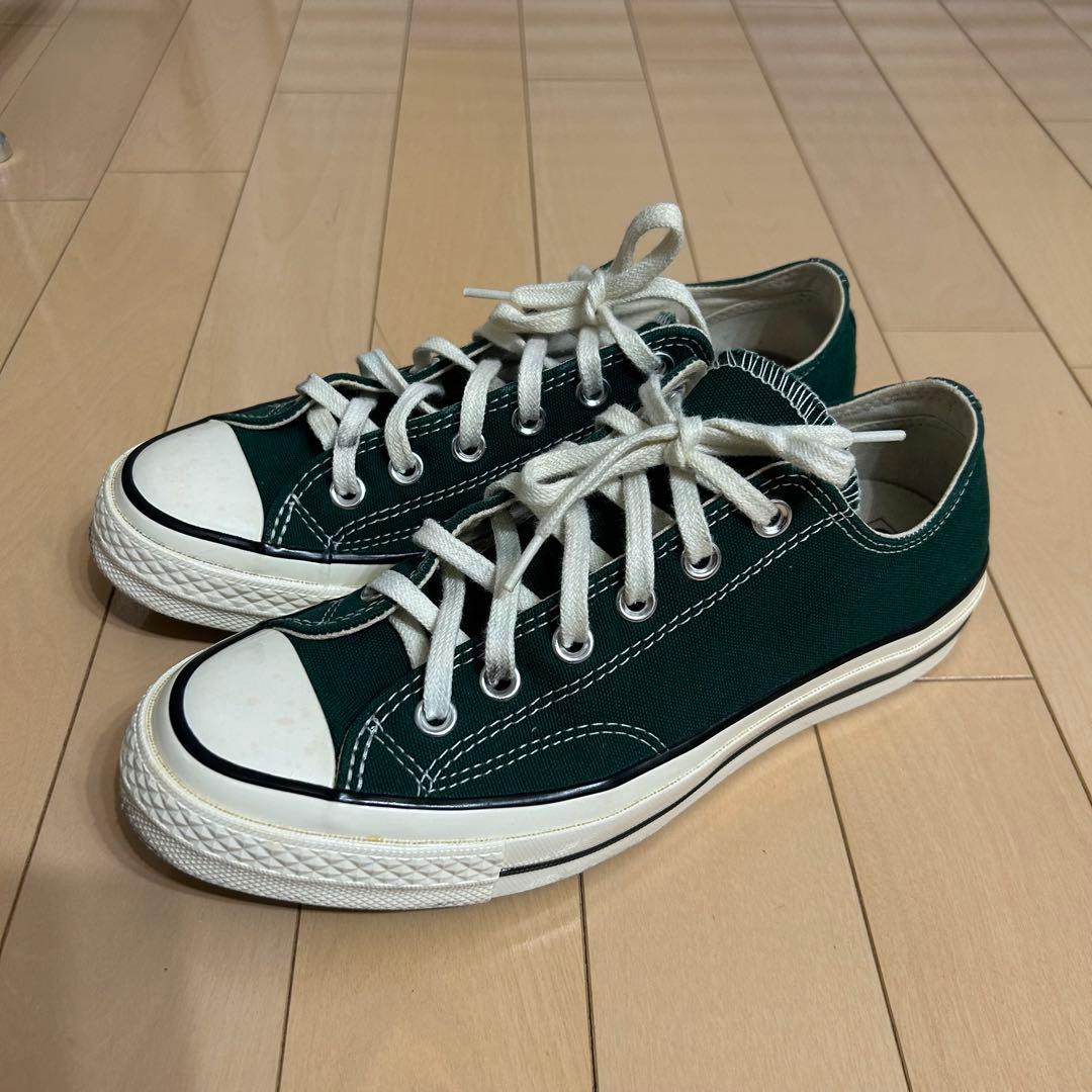 CONVERSE ct70 グリーン 24.5 - メルカリ